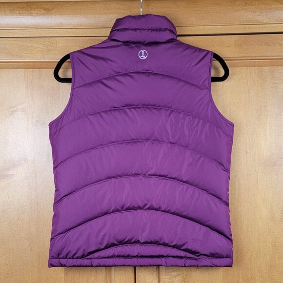 Lands' End Women's Burgundy Down Full Zip Puffer Vest - XS - Picture 3 of 10